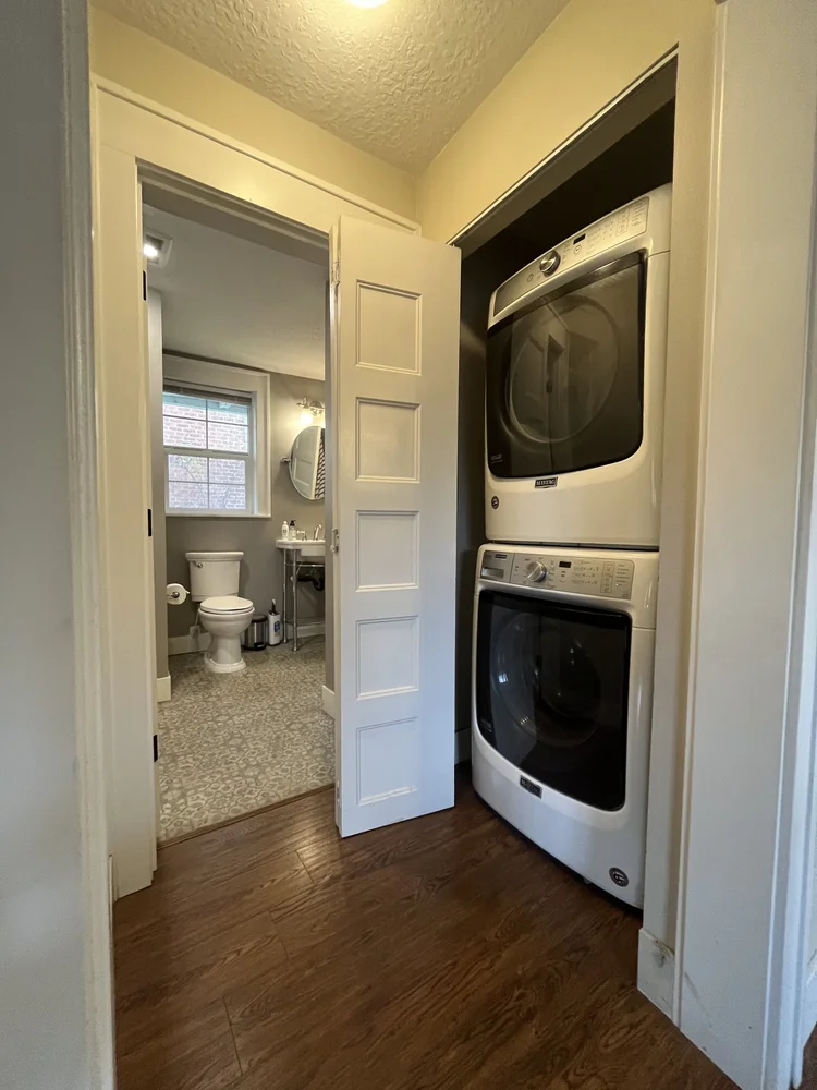 In-unit washer and dryer in the 1st Street house